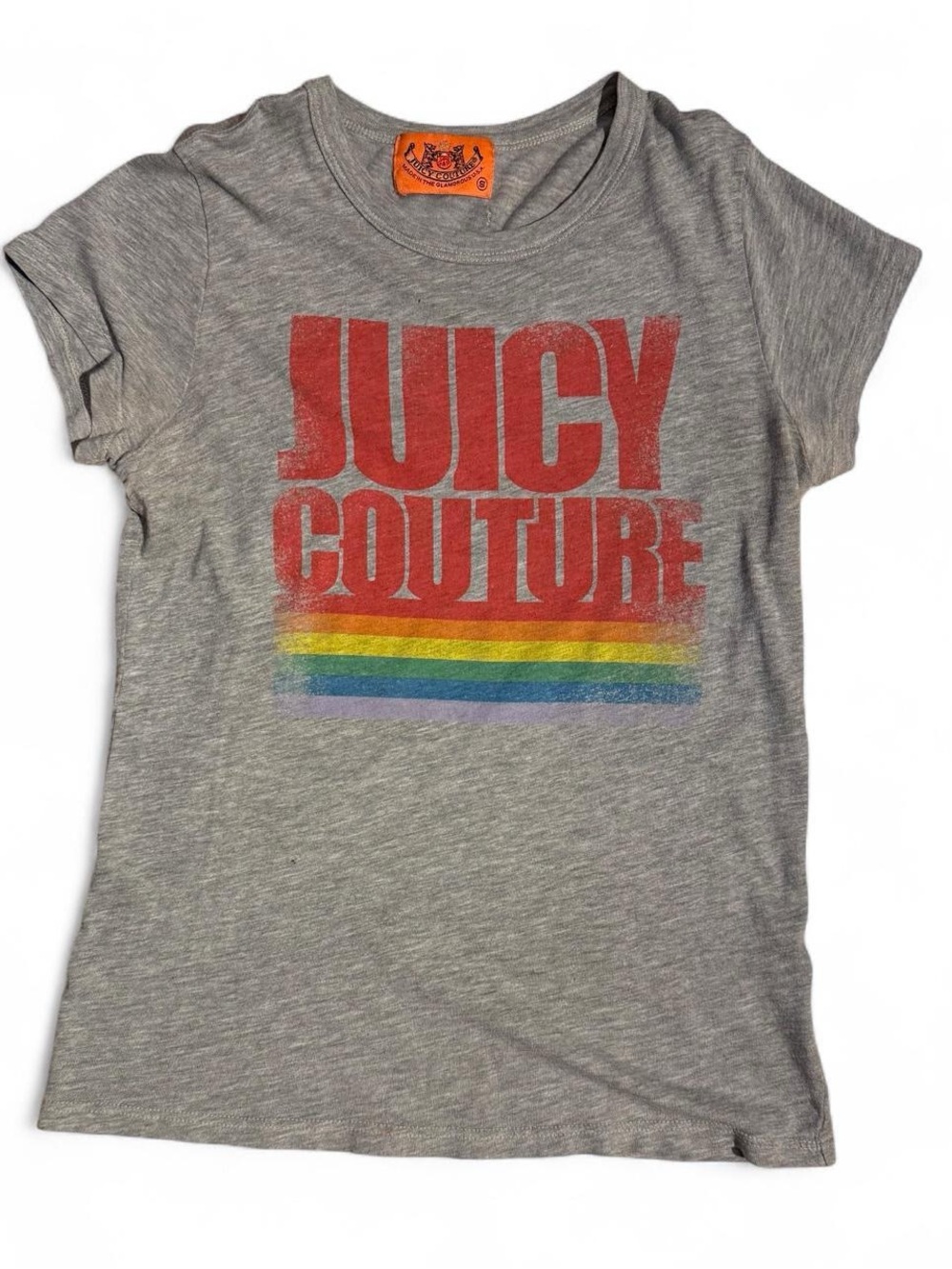 Y2K Juicy Couture Rainbow T Shirt Small